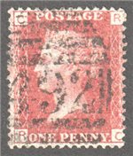Great Britain Scott 33 Used Plate 124 - RC